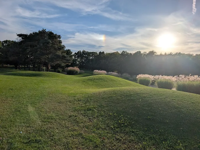 Rolling fairway at sunrise at Hampshire Country Club
